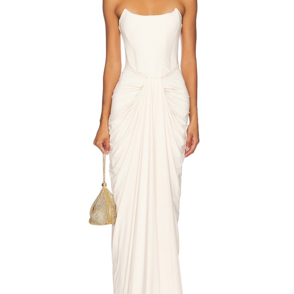 Pearl Gown in Off White- Deme by Gabriella in XS